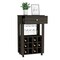 Tuhome Memphis Bar Cart, Twelve Built-in Wine Rack, Four Legs, One Open Shelf, Espresso BLC6719 - alternate 7